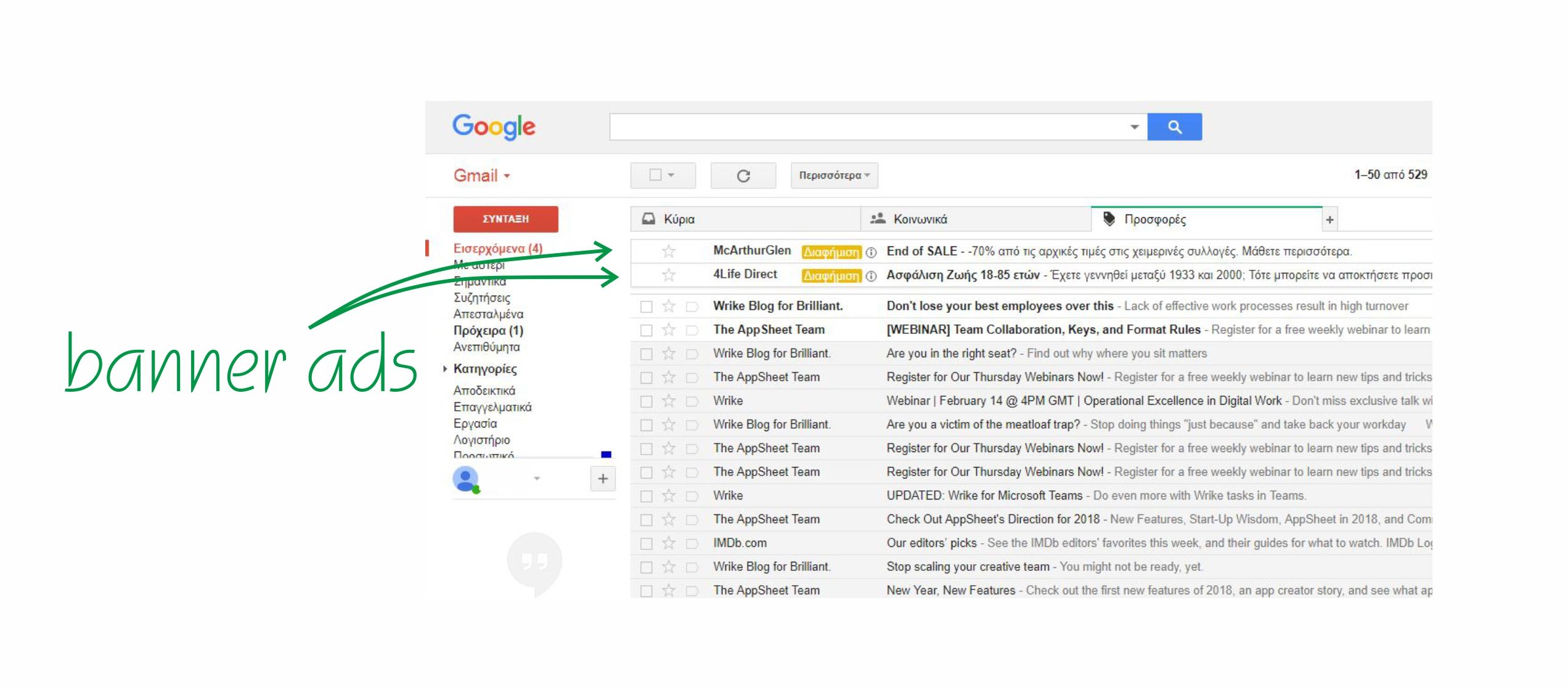 gmail banner ads